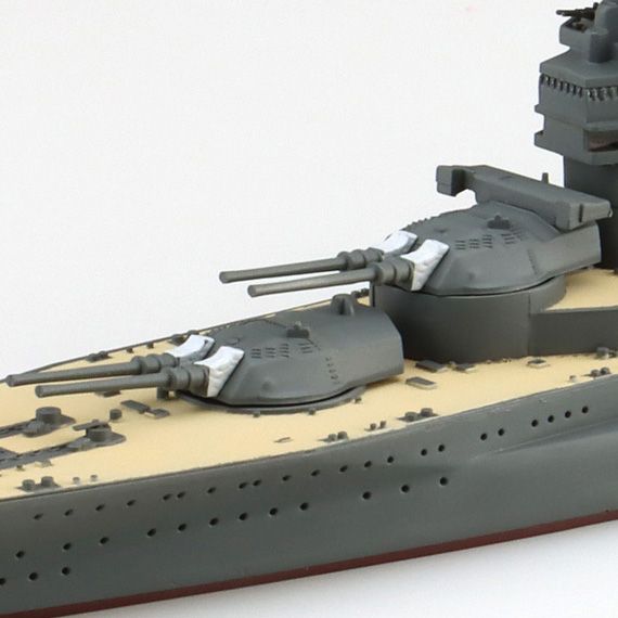 1/700 ウォーターライン 戦艦陸奥 見本 主砲まわり