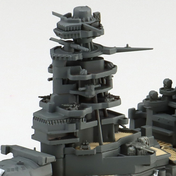 1/700 ウォーターライン 戦艦陸奥 見本 艦橋まわり