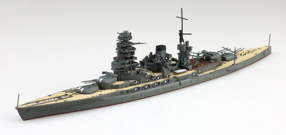 1/700 ウォーターライン 戦艦陸奥 組立・塗装済み見本